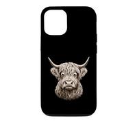 Staring Highland Cow Googly Eyes Design Case for iPhone 12/12 Pro
