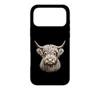 Staring Highland Cow Googly Eyes Design Case for iPhone 17 Pro Max