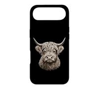 Staring Highland Cow Googly Eyes Design Case for iPhone Air