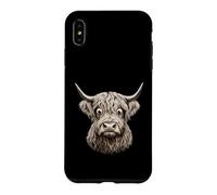 Staring Highland Cow Googly Eyes Design Case for iPhone XS Max