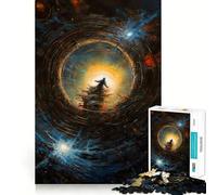 Staring Into The Void Jigsaw Puzzles 1000 Pieces for Teenagers Thought Toy Shared Fun Precise Edge Santa Wish Item 38x26cm