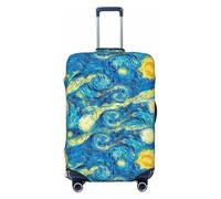 Staring Night blue vintage Travel Luggage Covers - Elasticity Suitcase Covers Protector for Luggage 18-32 Inch