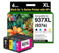 starink 937e 937XL Ink Cartridges Combo Pack, Replacement for HP 937e 937 Ink Cartridges multipack for HP Officejet Pro 9720e 9730e 9120e 9132e 9125e 9122e 9120b 9110b 9720b 9130b 9117b 9720 9730