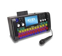 Starion KS780-B Portable Bluetooth CD+G Karaoke Machine l Built-in 7 Inch TFT Screen l Stereo Speakers l Detachable Tablet Holder l USB for MP3 Record & Playback l Microphone Included l Light Effects