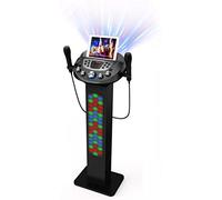 Starion KS829-B Bluetooth Karaoke Machine with Pedestal Design with Light Show l Two Karaoke Microphones