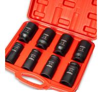 Stark 9-Pieces 3/4" Drive Deep Impact Jumbo Assortment Socket Set Cr-V Socket Set SAE 6-Point Flank Sockets (1" inch to 1-1/2" inch)