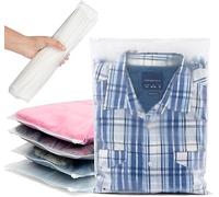 STARK HOME Ziplock bags Frosted Hospital bag maternity essentials Resalable storage bags for clothes, Travel essentials, Toiletries, Crafts Supplies… (Pack of 16 Large)