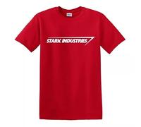 Stark Industries T Shirt Iron Man Shield Marvel Comic Top Tee