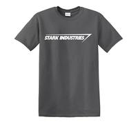 Stark Industries T Shirt Iron Man Shield Marvel Comic Top Tee