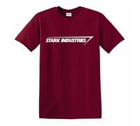 Stark Industries T Shirt Iron Man Shield Marvel Comic Top Tee