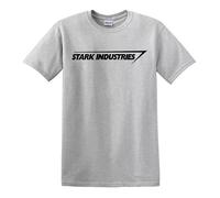 Stark Industries T Shirt Iron Man Shield Marvel Comic Top Tee
