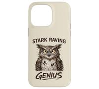 Stark Raving Genius Funny Owl Portrait Case for iPhone 14 Pro Max
