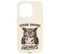 Stark Raving Genius Funny Owl Portrait Case for iPhone 15 Pro