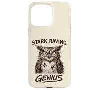 Stark Raving Genius Funny Owl Portrait Case for iPhone 15 Pro Max