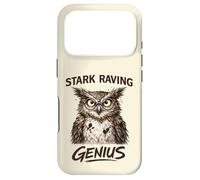 Stark Raving Genius Funny Owl Portrait Case for iPhone 17 Pro