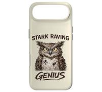 Stark Raving Genius Funny Owl Portrait Case for iPhone Air