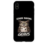 Stark Raving Genius Funny Owl Portrait Case for iPhone XS Max