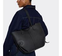 Stark Seam Detail Shaped Shoulder Bag In Black Faux Leather, Women's Size UK One Size