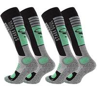 STARK SOUL Men's Socks, Grey-Black-Green, 43-46