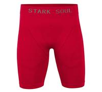 STARK SOUL Men's Warm up Sports Shorts, red, L-XL