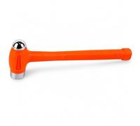 Stark USA 32oz Dead Blow Hammer Dual Head - 2-Pounds Ball Peen Blow Striking Flat Pein Non-Slip Handle, Orange