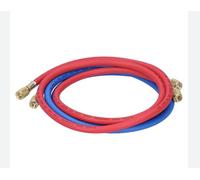 STARKA® 3 m HVAC Air Conditioning Filling Hose R134a R1234yf | 1/4 Inch SAE High Pressure Air Conditioning Hose Set for Refrigerant | Blue, Red