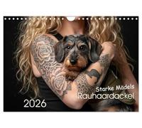 Starke Mädels - Rauhaardackel (Wandkalender 2026 DIN A4 quer), CALVENDO Monatskalender: Auf ein gutes Neues Jahr mit den starken Mädels!