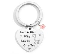 STARKET Giraffe Gifts For Women Adults Giraffe Gift For Giraffe Lovers Giraffe Keyrings For Women Just A Girl Who Loves Giraffes Gift For Girls Giraffe Themed Gifts Christmas Stocking Fillers