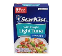 StarKist ~ Chunk Light Tuna in Water ~ 2.6oz Pouches ~ Box of 8
