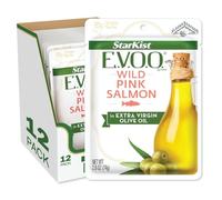 StarKist E.V.O.O. Wild-Caught Pink Salmon, 2.6 Oz, Pack of 12
