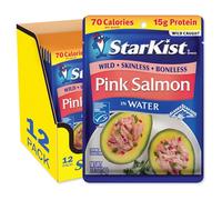 Starkist Skinless Boneless Pink Salmon in Water, 2.6 oz., (Pack of 12) by StarKist