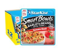StarKist Smart Bowls Tomato Basil, 4.5 oz Pouch (Pack of 12) - Features Barley & Beans with Wild Caught Light Tuna