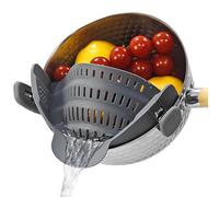 Starkitchen Silicone Pot Strainer, Heat Resistant Silicone Clip-on Strainer for Pots and Bowls, Universal Design, Space Saving, Regular Size