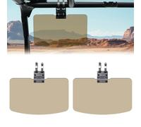 StarknightMT 2 Packs UTV Sun Visors, Sun Shade Fit 1.5”-2” Roll Bars Compatible with Polaris RZR, Can am Maverick X3 Commander, Kawasaki Mule, Pioneer 1000, etc.