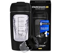 STARKSHAKE V4 - Awarded Best Electric Shaker by F.A.Z.-Verlag (2025) | Electric Protein Shaker for Protein Shakes | 8000 rpm | USB-C | 120+ Shakes | Includes STARKPOD | Black
