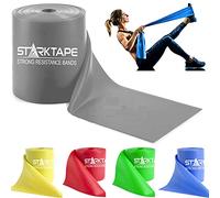 Starktape Resistance Bands Professional 8,16, 25, 50 Yards Bulk Rolls. Latex-Free Elastic Physical Therapy Band. No Scent, No Powder - Perfect for Home Exercise, Yoga, Pilates, Gym, Rehab, Workout