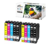 Starlet24 10x 405XL Ink Cartridges Compatible with Epson 405 405XL Multipack for Workforce Pro WF-4820 WF-3820 WF-4830 WF-7840 WF-7830 WF-4825DWF WF-3825 WF-7835