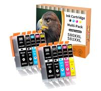 Starlet24 10x Ink Cartridges for Canon PGI-580 CLI-581 XXL 580XL 581XL