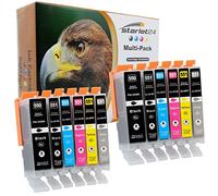 Starlet24 12X 550XL 551XL Ink Cartridges for Canon PGI-550 CLI-551 | for Pixma iP7200, iP7250, iP8750, iX6850, MG5450, MG5650, MG5655, MG6350, MG7100, MG7150, MG7550, MX725, MX925