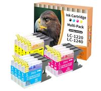 Starlet24 12x LC1220 LC1240 Printer Cartridges Compatible with Brother LC-1220 LC1240 LC1220 Ink Cartridge for MFC-J280W MFC-J425W MFC-J430W MFC-J435W MFC-J6510DW MFC-J6710DW