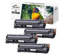 Starlet24 4 x 83A CF283A Black Toner Compatible with HP 83A CF283A Toner Cartridge for LaserJet Pro M201dw M201n MFP M125nw M125a M127fw M127fn M225dw M225dn