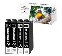Starlet24 4x Ink Cartridges Compatible with 405XL Black | 4x Printer Cartridges for Workforce Pro WF-4820 WF-3820 WF-4830 WF-7840 WF-7830 WF-4825 WF-3825 WF-7835