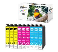 Starlet24 9x 18XL Multipack Printer Cartridges Compatible with Epson 18XL T1812 T1813 T1814 for Expression Home XP-322 XP-215 XP-205 XP-225 XP-305 XP-325 XP-422 XP-405 XP-415 XP-425 XP-315