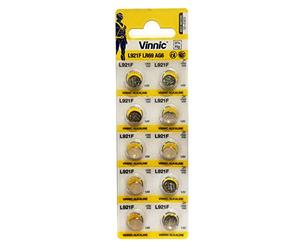 Starlet24 Vinnic Premium Button Cell Batteries 10x AG6, 171, 370, 371, SR920, LR920