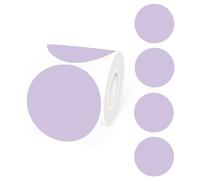 STARLIBOO Thermal Labels 3 inch, Round Thermal Printer Labels, Circle Direct Thermal Stickers for DIY Logo Design, Shipping, Name Tag, Compatible with Rollo&MUNBYN (400 Labels, Pale Purple)