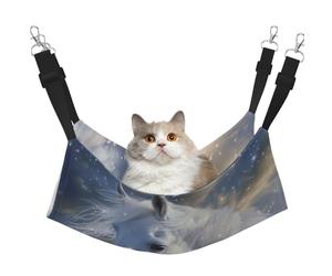 Starlight And White Horse Printed Pet Hammock - Sleeping Hammock For Cats, Rabbits, Ferrets, Puppies, Small Animals