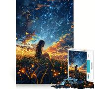 Starlight Anime Girl Teenagers 1000 Piece Jigsaw Puzzle Brain Challenge Toy Shared Fun Clear Cut Warm Surprise 38x26cm