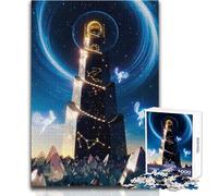 Starlight Beacon Tower for Adults 1000 Piece Puzzle Educational Fun Learning Activity Game Perfect Thoughtful Gift for Any Occasion Size 50x75cm