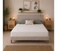 Starlight Beds 18cm Twilight Hybrid Memory Foam Spring Mattress Soft Feel in White | Size: EU Single Starlight Beds White EU Single