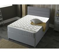 Starlight Beds Castle Essential Sprung Mattress - 8-Inch Deep, Soft Feel - Grey - 1 - 3ft Single Mattress (90cm x 190cm)